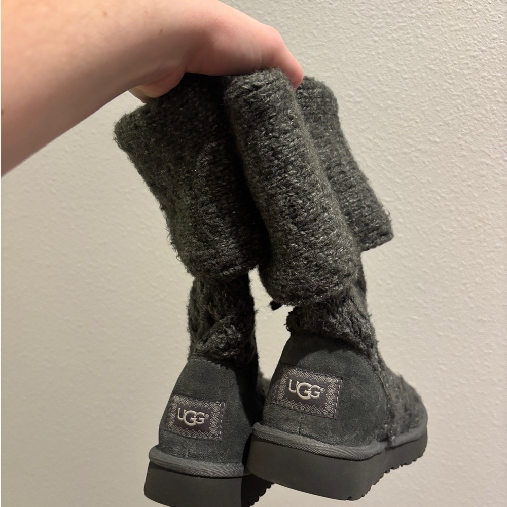 UGG Charcoal Knit Boots